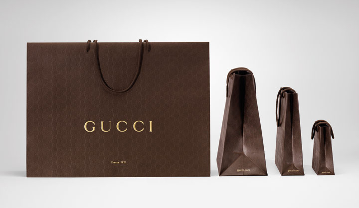 100% recyclable Gucci packaging