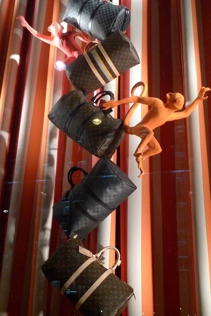 Artful Louis Vuitton Circus Window Display