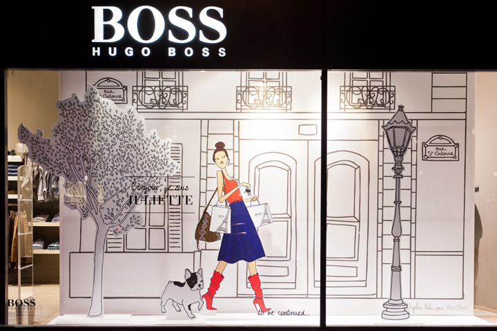 hugo boss pop up store