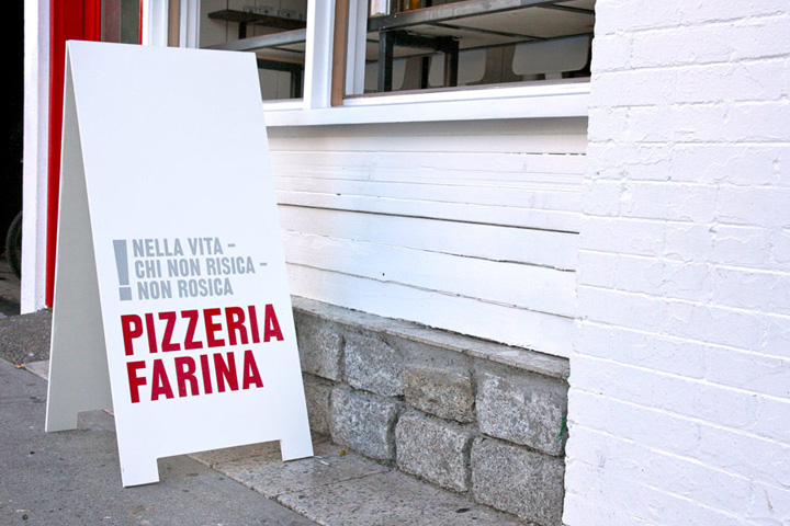 Pizzeria Farina identity design Glasfurd Walker 07 Pizzeria Farina identity & design by Glasfurd & Walker
