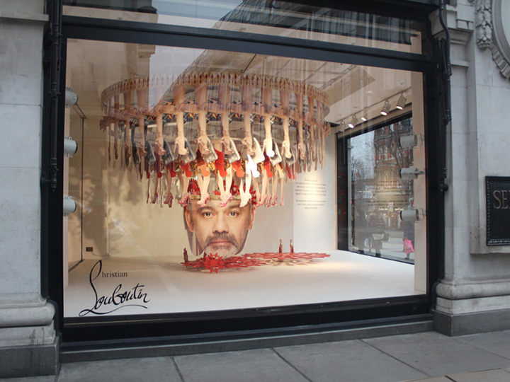 Selfridges Louboutin window StudioXAG, London