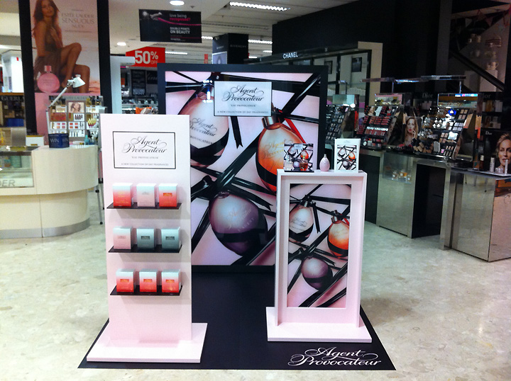 L'AGENT Fragrance POS by Design4Retail, UK