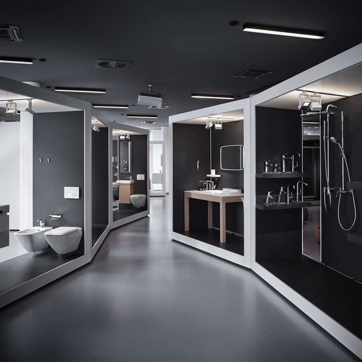 Aquamart Sanitary Showroom By Flo Architects Budapest