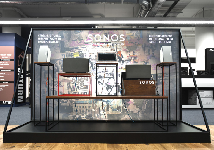 Inloggegevens erfgoed Springplank Sonos & TomTom shop-in-shops in Saturn by Storeage, Amsterdam
