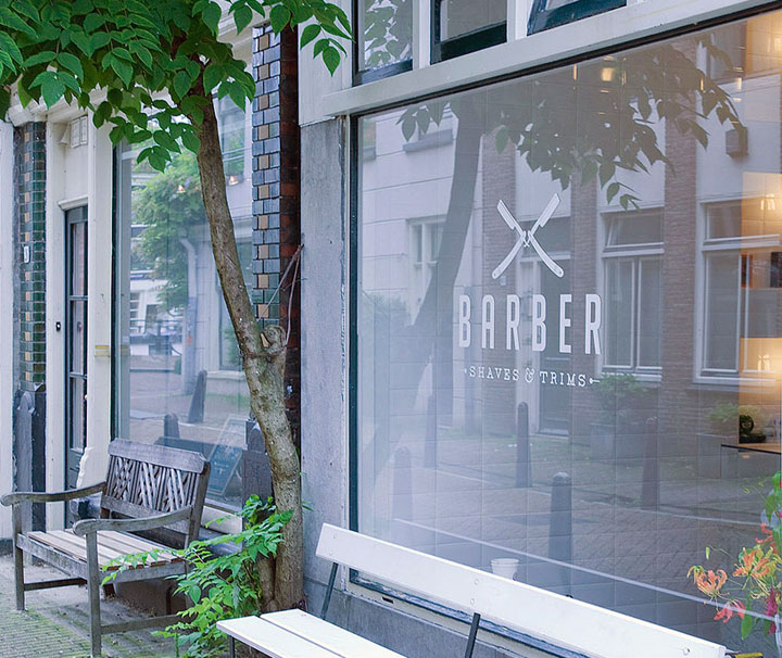 Barber shop by Ard Hoksbergen, Amsterdam » Retail Design Blog