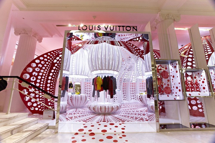 Louis Vuitton and Yayoi Kusama concept store at Selfridges, London
