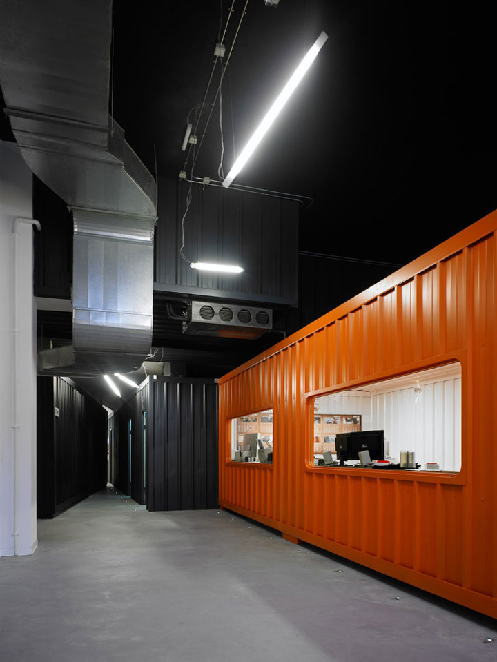 » cargo containers in offices