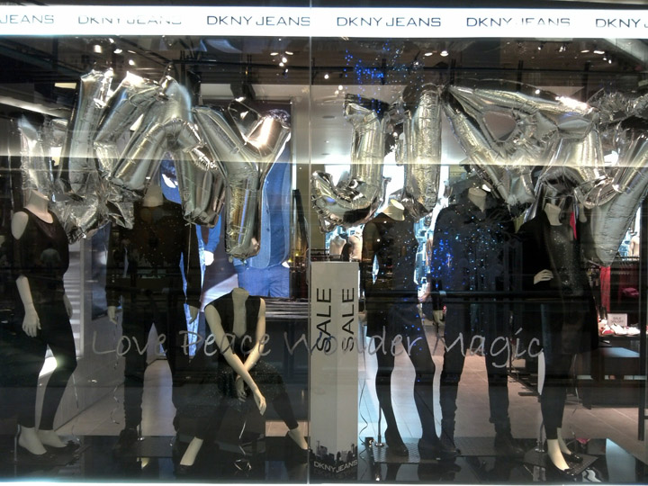DKNY Jeans window display, Kuala Lumpur