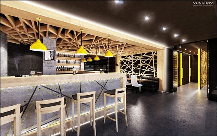 » Concrete bar & restaurant by Yunakov Studio, Kiev – Ukraine