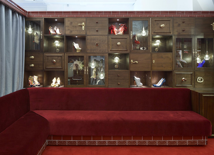 Christian Louboutin store by Lee Broom at Harrods, London