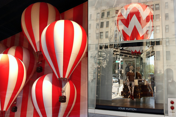 Louis Vuitton, Hot Air Balloon window display (2011)