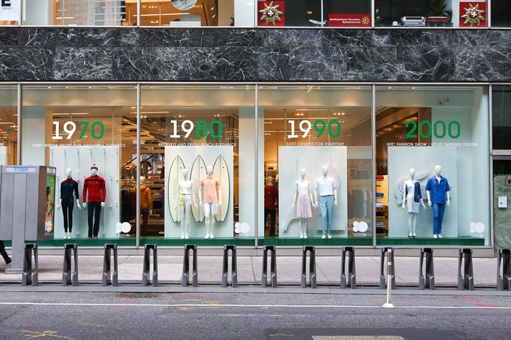 Alice mandig er der Lacoste interactive windows by M Crown Productions, New York
