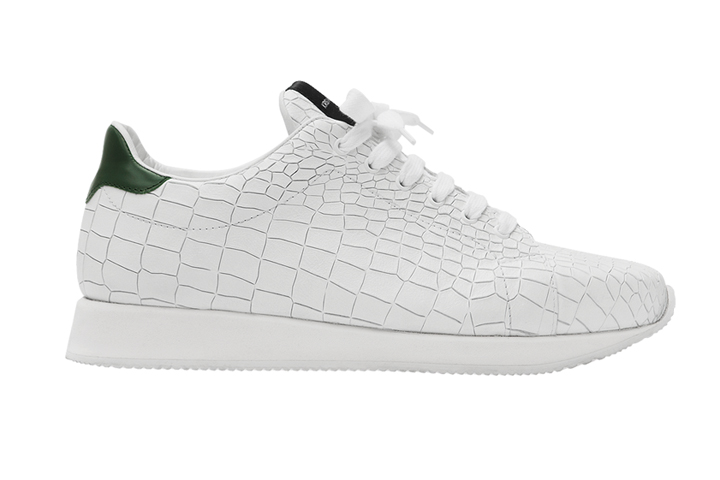 crocodile white sneakers