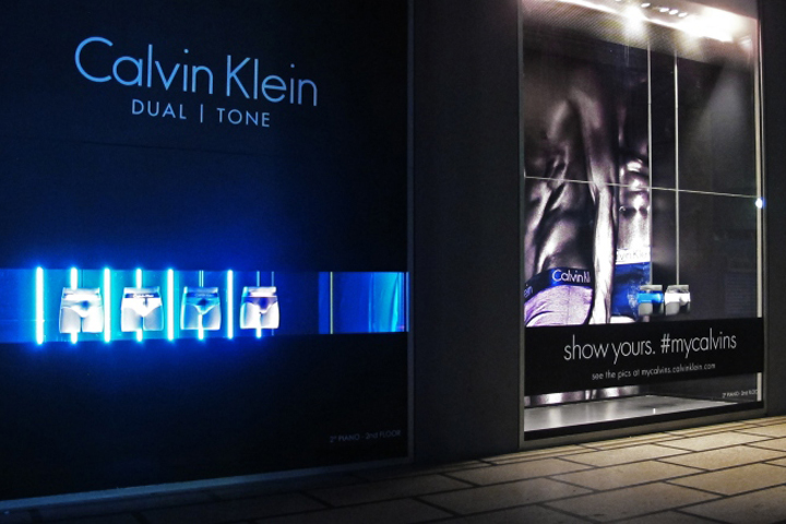 Calvin Klein windows by ARTE VETRINA PROJECT, Milan – Italy