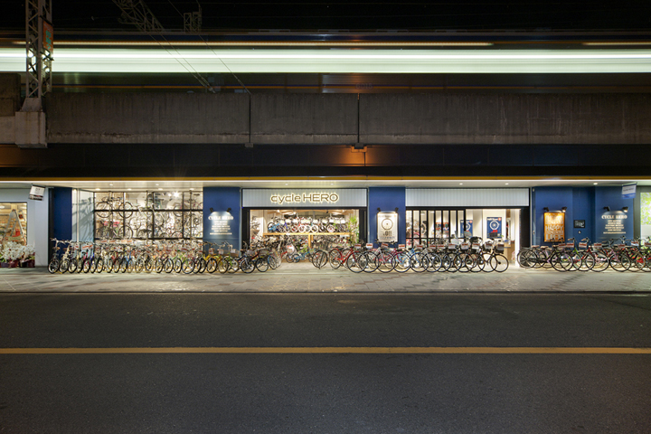 日本大阪CycleHERO 自行车店设计