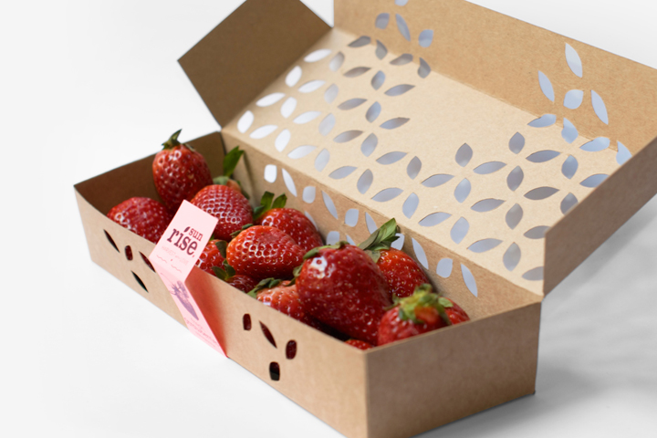 Sunrise草莓包装设计