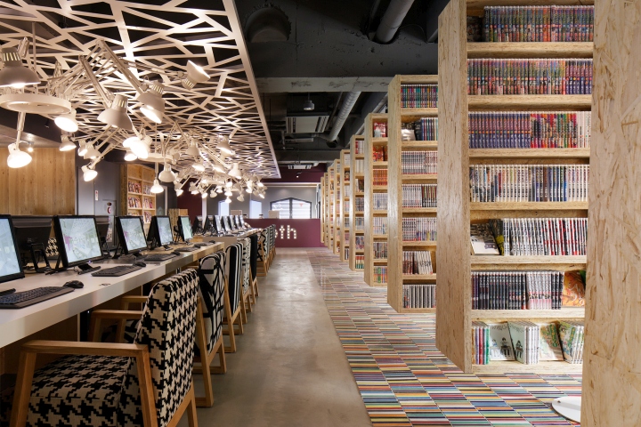 / Manga Café & Capsule Hotel by fan Inc., Tokyo Japan » Retail Design Blog