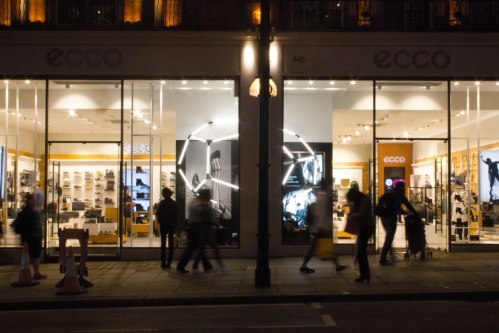 ECCO's Shape range visual merchandising Mynt Design, London – UK