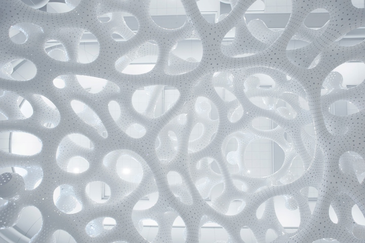 Marc Fornes creates bulging coral-shaped pavilion for Louis Vuitton