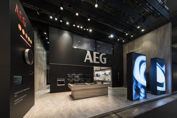 Treinstation stikstof formule AEG Stand at Batibouw 2017 by A&B Project, Brussels – Belgium