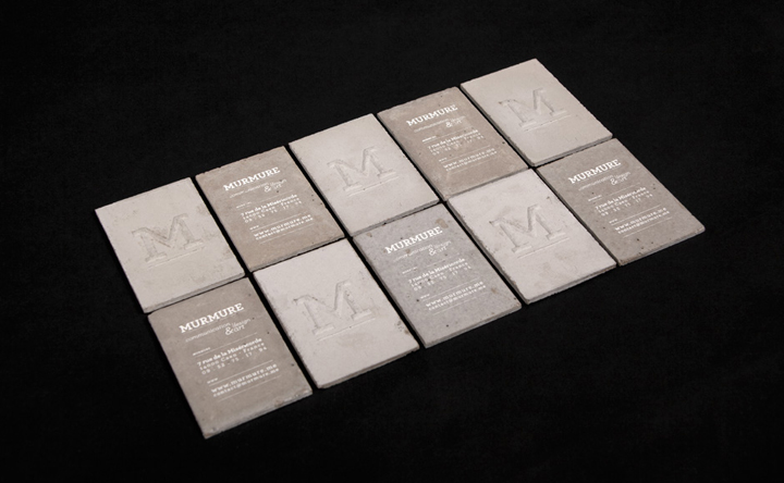 » Concrete business cards by Murmure