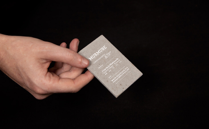 » Concrete business cards by Murmure