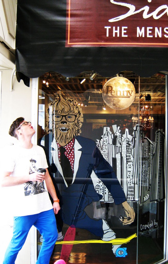 » Sidecar electrical tape windows by Claire Ellery, Nelson New Zealand