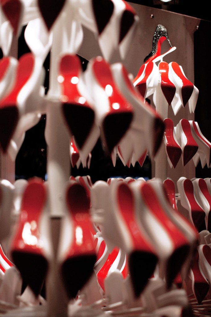 » Christian Louboutin’s Christmas tree display by StudioXAG