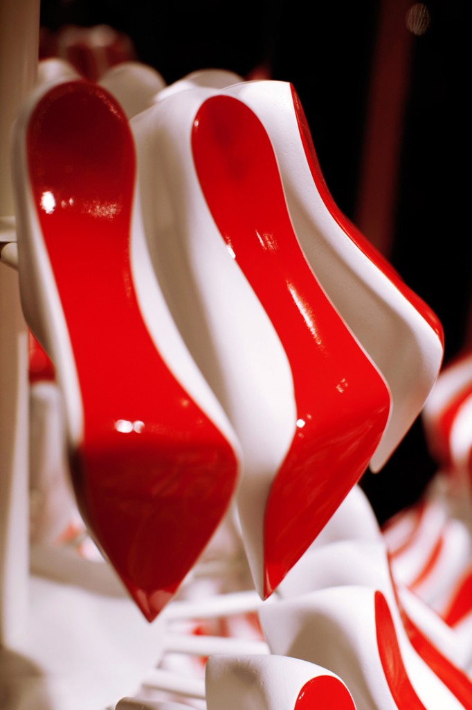 » Christian Louboutin’s Christmas tree display by StudioXAG