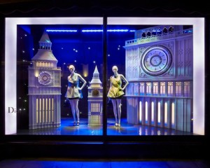 » Dior visual merchandising at Harrods, London