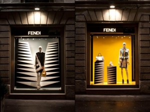 » Fendi shop windows, Milan