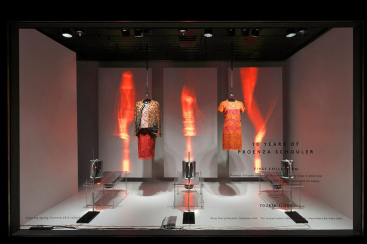 Proenza Schouler windows at Barneys New York