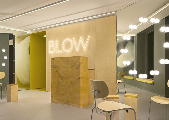 BLOW hair salon by STUDIO David Thulstrup, Copenhagen – Denmark