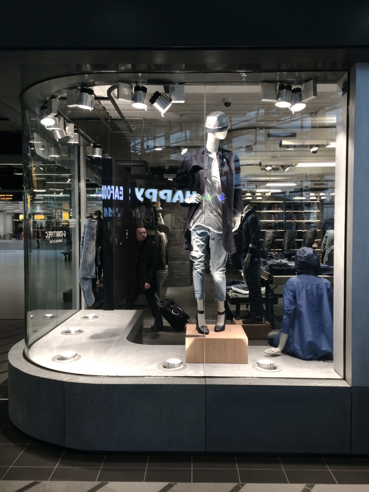 G Star Raw store at Schiphol airport by 