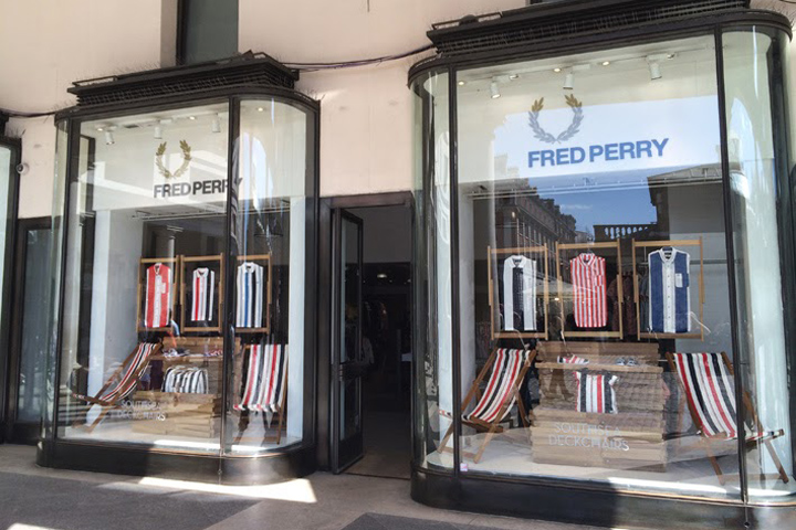 » Fred Perry x Southsea Deckchairs windows by Studio XAG