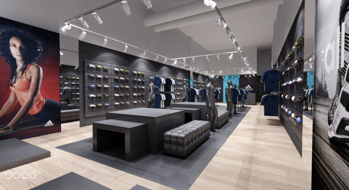 Adidas Reebok multi brand store by Boco 