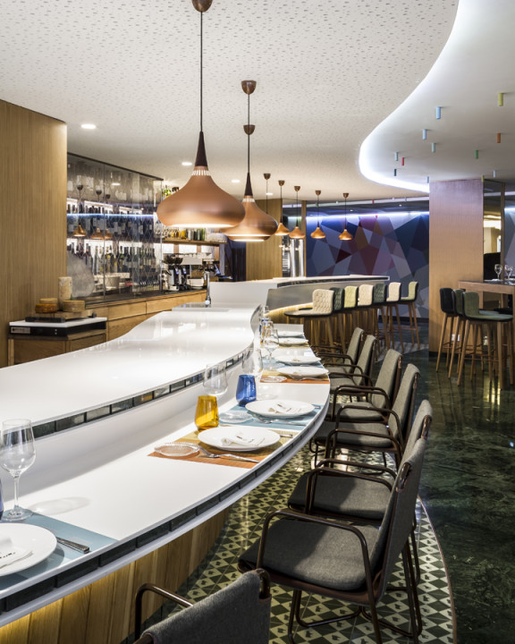 » Cheese Bar at Hotel Meliá Sarriá by estudi{H}ac, Barcelona Spain