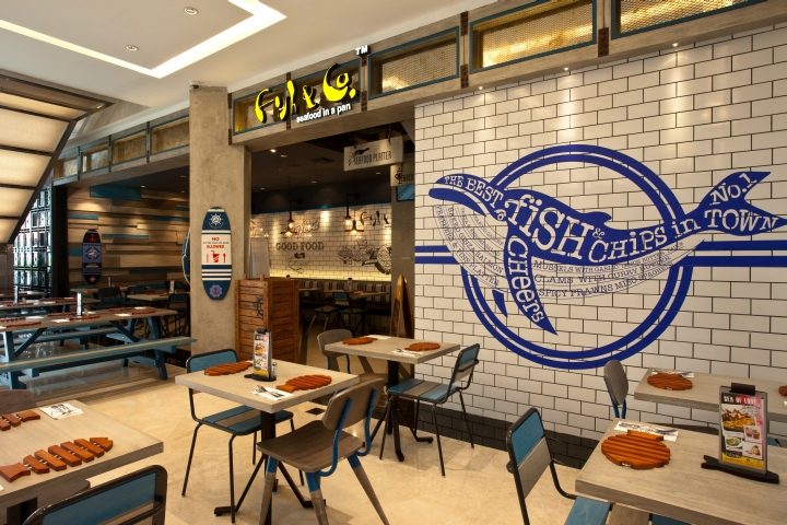 » Fish & Co Restaurant by Metaphor Interior at Puri Indah Mall, Jakarta