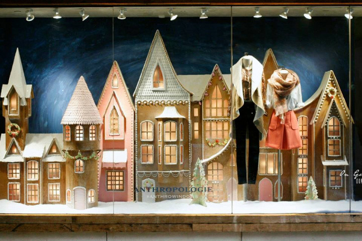 Anthropologie “Sugared & Spiced” Holiday 2015 Windows