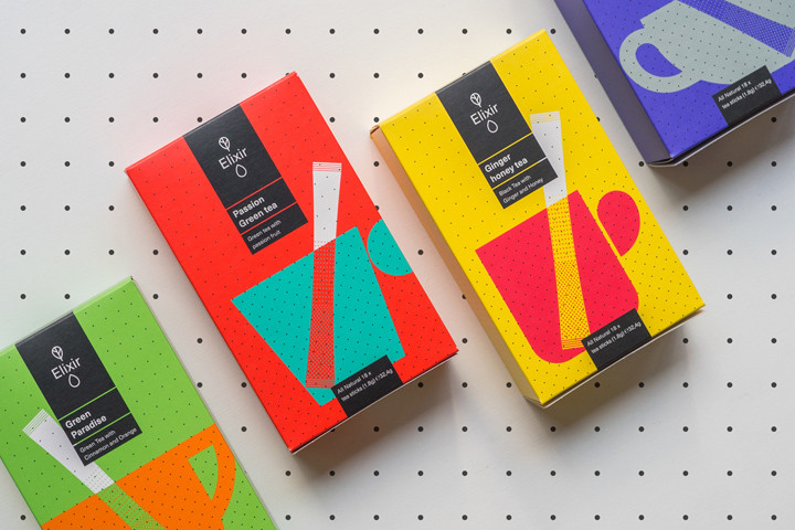 » Elixir tea branding by Typical organization