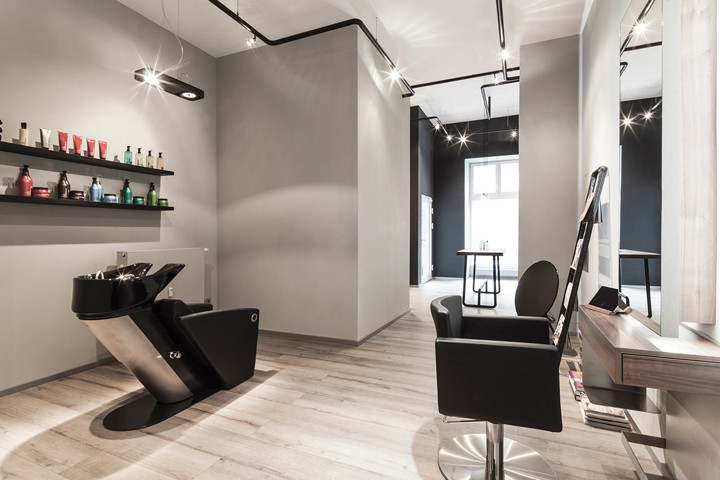 Bailas Contemporary Coiffure Hair Salon, Hair Salon Lighting Design