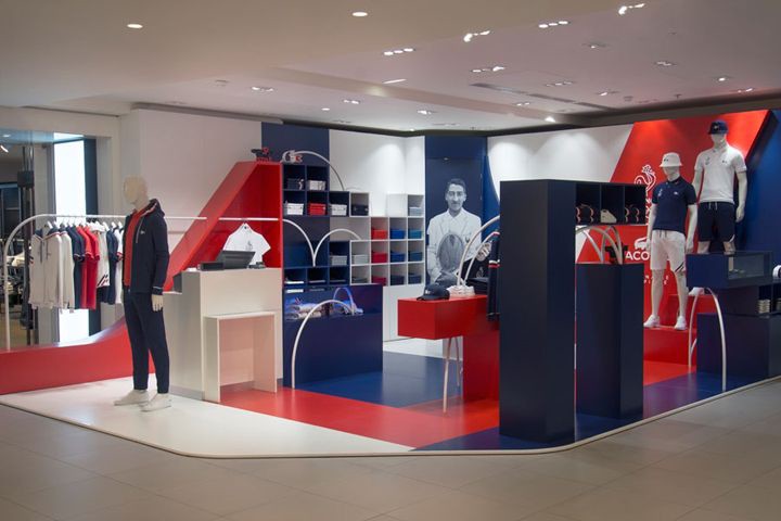 procent du er Hvile Retail campaign for Lacoste store by Bonsoir Paris, Paris – France