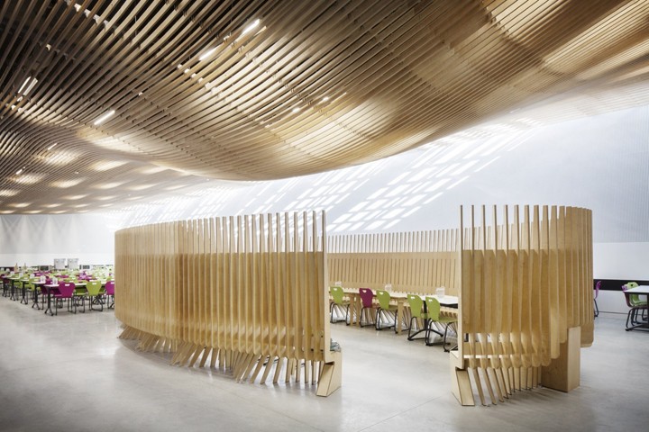 Bruyère High School Cafeteria Refurbishment by SAM Architecture, Versailles  – France
