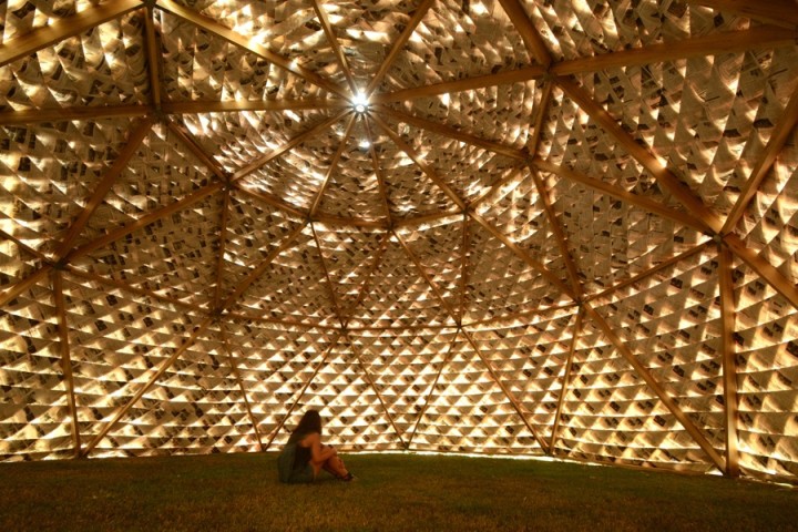 » Paper Dome installation by YokYok and Ulysse Lacoste, Beirut – Lebanon