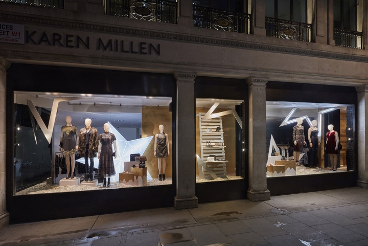 » Karen Millen Christmas windows 2016 by StudioXAG, London – UK