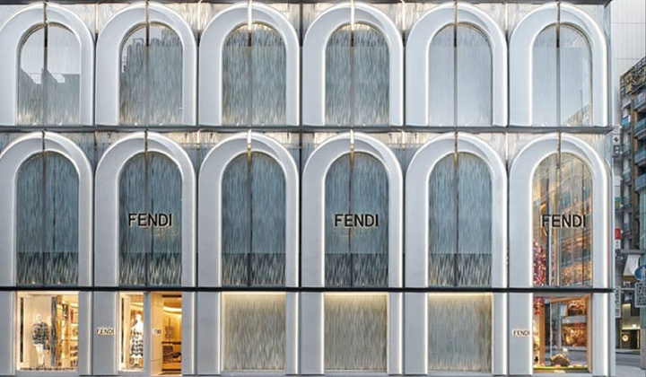 Fendi Store in Tokyo: steel and glass construction made by seele - seele