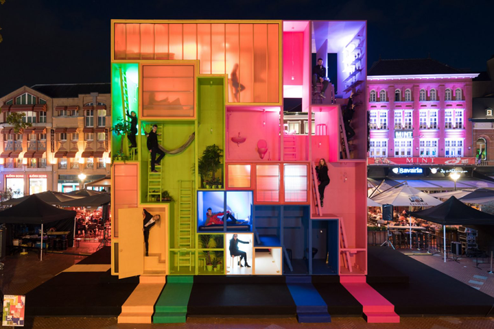 Futuristic hotel by MVRDV at Dutch Design Week 2017, Eindhoven