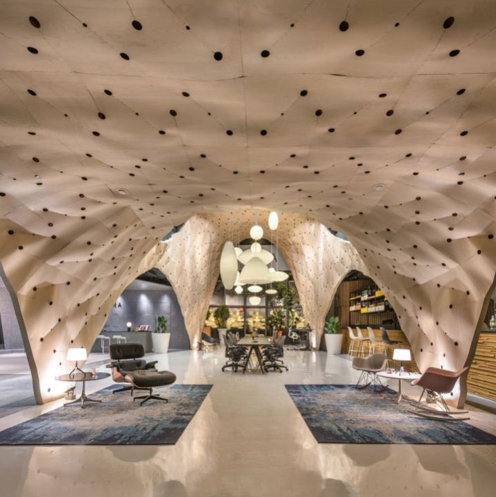 » Flexible plywood “Shop-in-Shop” interior for Herman Miller by PRODUCE ...