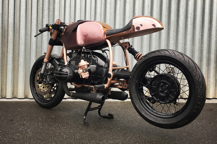 » Shiny copper clad BMW R100 R mystic by Vincent Degano