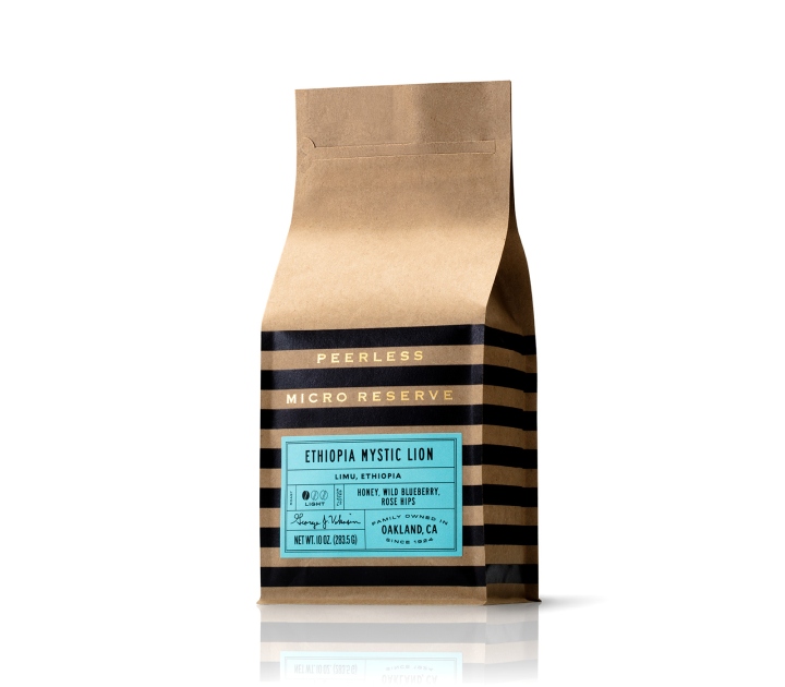 » Peerless Micro Reserve coffee packaging by Pavement